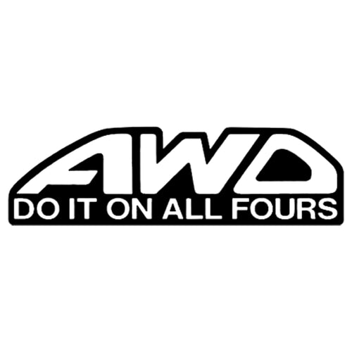 AWD DO IT ON ALL FOURS Decal